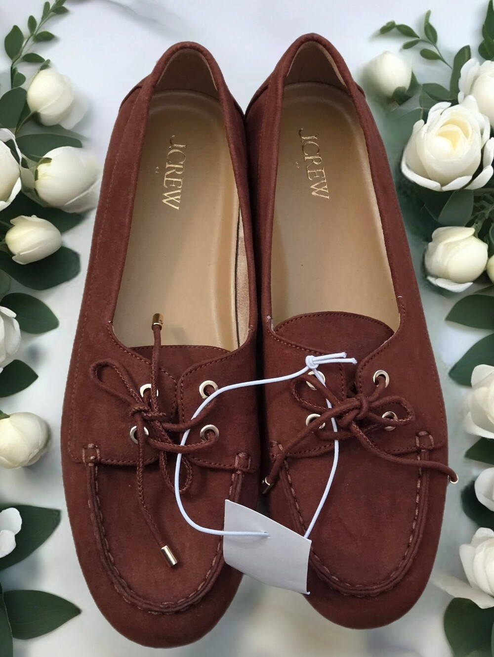 J.Crew Suede Lace-Up Flats Women's Shoes loafers women us size 9